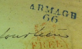 An example of the Armagh 66 mileage mark.