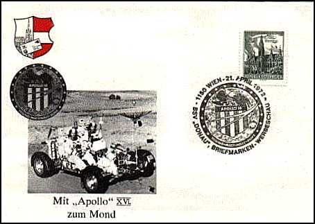 Apollo 16 souvenir cover from Austria.