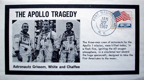 Commemorative cover for the Apollo 1 tragedy.