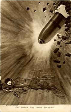 Bruce Bairnsfather postcard My Dream for years to come