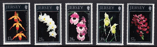 Another set of orchid stamps from Jersey.