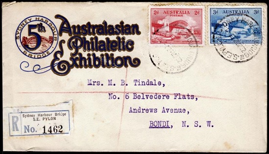 Souvenir cover from the 5th Australasian Philatelic Exhibition.
