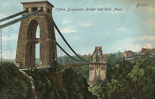Postcard of the Clifton Suspension Bridge.