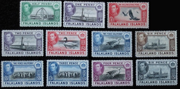 Falkland Islands' definitive stamps