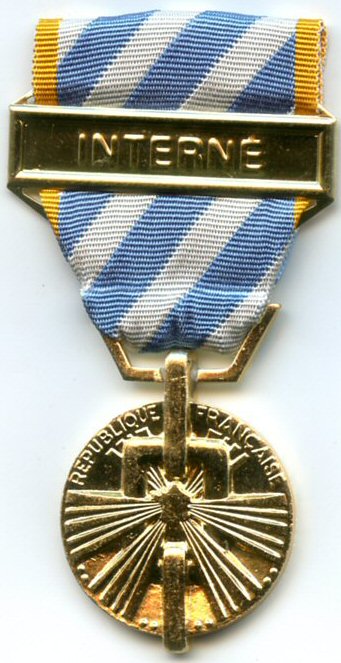 The French medal for Political Internees.