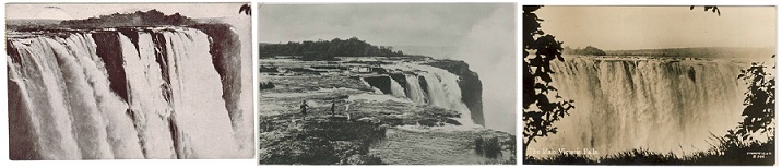 Postcards of the Victoria Falls.