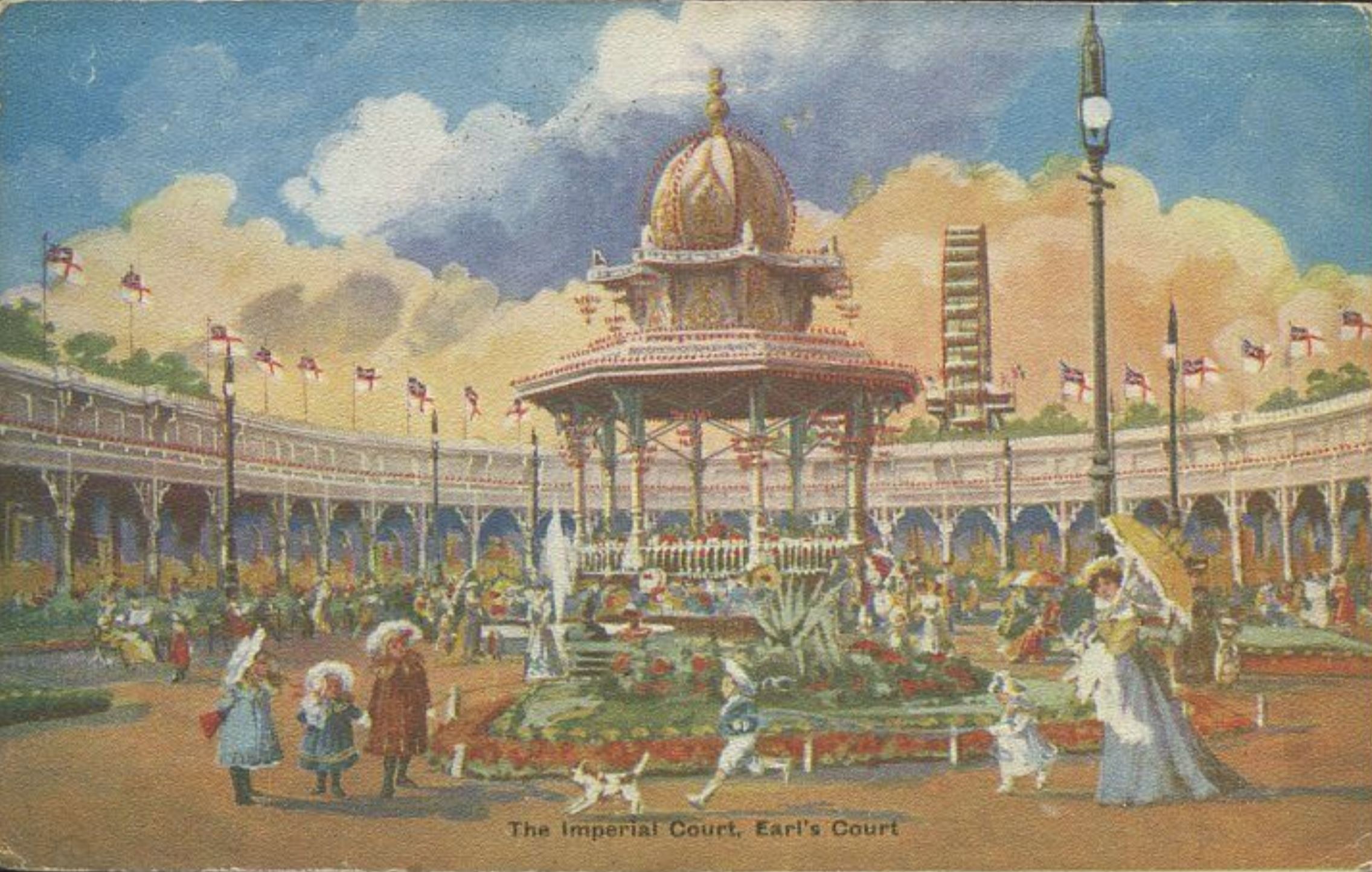 Postcard of the Exhibition at Earl's Court 1905.