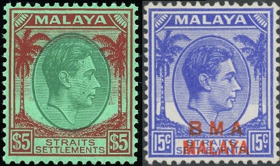Malaya stamps.