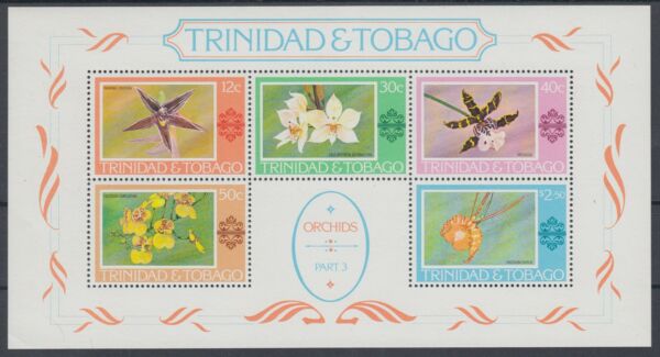 Trinidad & Tobago orchid stamps.