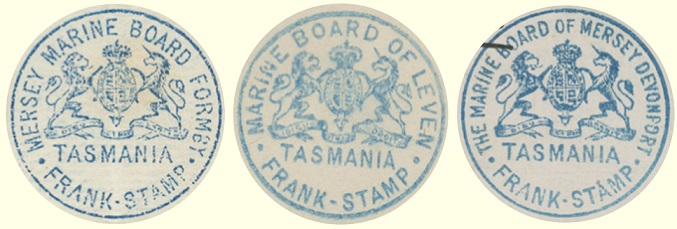 Tasmania Marine Board Frank Stamps.